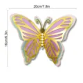 Layered hollow pearl paper butterfly wall sticker, large decorative craft for home or event. - HB037 Style B / S