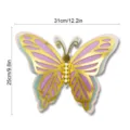 4-layer hollow pearl paper butterfly wall sticker, 31x25cm large wedding party decor - HB037 Style B / L