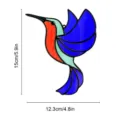 Stained glass hummingbird suncatcher acrylic hanging pendant home decor 15x12cm window ornament - Hummingbird Style F (TYU016F)