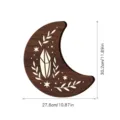 Decorazione murale a mezzaluna in legno bohémien LED cristallo stella ornamento per la casa - MZ213