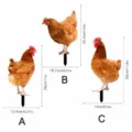 Acrylic chicken yard stake decorative garden art animal stake outdoor lawn ornament size chart - 3mm Transparent Acrylic + Double-Sided Printing / TYU222 Style A+B+C