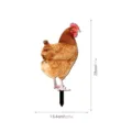 Acrylic colorful chicken garden yard stake outdoor waterproof decorative lawn ornament - 3mm Transparent Acrylic + Double-Sided Printing / TYU222 Style A