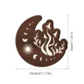 Lampada da notte led sospesa a parete in legno luna fungo stile bohemien decorazione. - MZ215