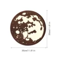 Applique Murale Luna in Legno Luce Notturna LED 30cm Decor Boho Arte da Parete Estetica - MZ216