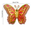 3D layered hollow pearl paper butterfly wall sticker decoration for wedding home party. - HB036 Style C / S