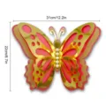 3D four-layer hollow pearlescent paper pearl butterfly wall sticker for home wedding party decor. - HB036 Style C / L