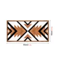 Détail d'art mural en bois géométrique avec motif chevron et dimensions 80x40cm. - MZ452-taille L / Tilleul de 5 mm d'épaisseur avec auto-adhésif