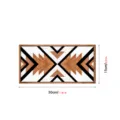 Art mural géométrique encadré en bois, peinture décorative de style nordique pour le salon. - MZ452-taille S / Tilleul de 5 mm d'épaisseur avec auto-adhésif