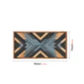 Art mural géométrique en bois nordique peinture décorative salon bureau 30x15cm - MZ453-taille S / Tilleul de 5 mm d'épaisseur avec auto-adhésif