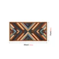 Peinture murale geometrique en bois de style nordique pour salon et decoration de chambre - MZ454-Taille S / Tilleul de 5 mm d'épaisseur avec auto-adhésif