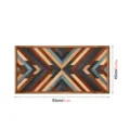 Panneau d'art mural géométrique en bois, plaque suspendue décorative rustique, 80x40cm. - MZ454L (Taille L) / Sac OPP