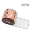 Autocollant de mosaïque en verre or rose, bande réfléchissante adhésive avec 1464 petits carrés. - 4cm * 1m / Or rose