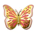 3D hollow butterfly wall sticker, large pearl paper decor for weddings and parties. - HB025: Type B