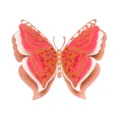 3D hollow butterfly wall sticker, large pearlescent paper decor for wedding home party - HB034: Type B