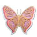 3D layered hollow butterfly wall sticker, gold purple pink blue pearlescent paper decor. - HB034: Type C