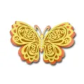 3D hollow butterfly wall sticker pearlescent paper wedding festival home party decoration - HB040: Style A