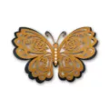 3D hollow butterfly wall sticker, large pearlescent paper wedding party decoration variant. - HB040: Style B