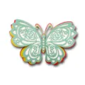 3D layered hollow paper butterfly wall sticker mint green pearl wedding party decor variant - HB040: Style G
