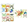 Autocollants muraux fée et papillon colorés phosphorescents pour chambre d'enfant - YGP012