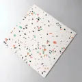 Terrazzo Floor Sticker Self Adhesive Peel and Stick Tile Wallpaper for Home Decor - 4 Slices/Pack / SMS006