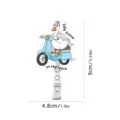 Cute silly goose acrylic badge reel cute cartoon ID card holder retractable clip 9cm - YLK006