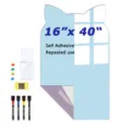 Katzenohren Form magnetische Whiteboard Aufkleber 16x40 Zoll selbstklebende Wandtafel - Größe S / Stil C Hellblau