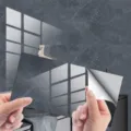 Autocollant de carrelage effet marbre foncé, sticker mural étanche en cristal épais. - DLS024