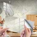 Autocollant de carrelage effet marbre, film cristal épaissi déco murale étanche cuisine. - DLS028
