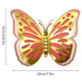 3D Hollow Butterfly Wall Sticker Pearl Glitter Four Layer Home Wedding Party Decoration - HB025 - Style B / S