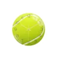 Orologio da parete tennis, orologio silenzioso acrilico per camera da letto design palla - Verde