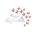 3D Acrylic Mirror Wall Stickers DIY Butterfly Home Decor Be Your Own Kind Of Beautiful - Silver+Rose Gold