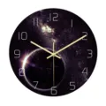Reloj de pared galaxia espacial acrílico movimiento silencioso decoración hogar nuevo - Estilo Cielo Estrellado CC022