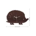 Holz Igel Wanduhr mit leisen Uhrwerk, süße Tierform Dekoration für das Zuhause Wohnzimmer. - MCC405B
