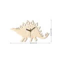 Holzuhr Dinosaurier Wanduhr mit leiserem Uhrwerk, schöne Tierform Dekoration fürs Kinderzimmer. - MCC413A Stil