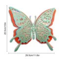 Sticker mural papillon creux 3D papier nacré à quatre couches mariage déco de fête. - HB033 - Style B / L