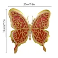3D 4-Layer Pearl Hollow Butterfly Wall Sticker Wedding Party Home Festival Decor 20cm - HB035 Style A / S