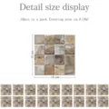 Mosaic tile sticker detail size display 10x10cm 18pcs pack self adhesive wall renovation. - Style MTS041 / 10cm 18 Pcs Pack
