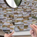 Adesivo per piastrelle effetto pietra, carta da parati autoadesiva per decorare casa. - LA026