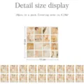 Detail size display of mosaic tile sticker, 10x10cm per piece, 18pcs pack for kitchen. - Style MTS035 / 10cm 18 Pcs Pack