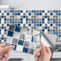 Pegatina de azulejos de cristal adhesiva impermeable cocina salpicaduras mosaico decoracion - KIT074