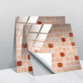 Vue détaillée de l'autocollant de carrelage mosaïque PVC imperméable, déco murale. - CRT010 / 15x15cm: 10 Pièces