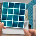 DIY autocollants de carrelage en mosaique 3D, adhesifs muraux impermeables, bleu. - MSC063