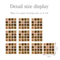 Stickers carreaux de mosaïque 3D marron adhésif mural 10pcs pack déco carrelage - MSC076