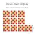 Vue détaillée des autocollants de carreaux de mosaïque 3D, pack de 10, dimensions 10x10cm. - Film Brillant-15x15cm-10pcs / MSC069