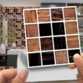 Autocollant de carreau de mosaique 3D etanche adhesif mural pour la decoration interieure - MSC061