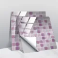 Autoadesivo per piastrelle a mosaico in PVC con film cristallo per decorazione casa dettaglio - CRT015 / 15x15cm: 10 Pezzi