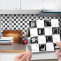 3D black white marble mosaic tile sticker waterproof self-adhesive wall paper decor 1pc - MSC122