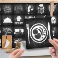 Retro gray chalkboard kitchen tile stickers, self-adhesive waterproof restaurant wall decor. - ET231 / Glossy Film 10x10cm - 24 Pieces
