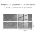 Set de pegatinas de azulejos de marmol cristal, adhesivo de pared extraible grueso. - DLS079