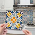 Adesivi per piastrelle mandala impermeabili decorazione murale per cucina 24pz. - ET183